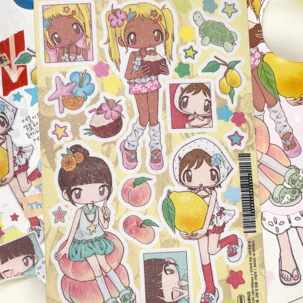 [Zkzk Studio] Summer Fruities Sticker Sheet