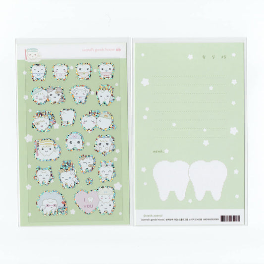 [Seok Sae Nal] Sparkling Molar Holo Seal Sticker