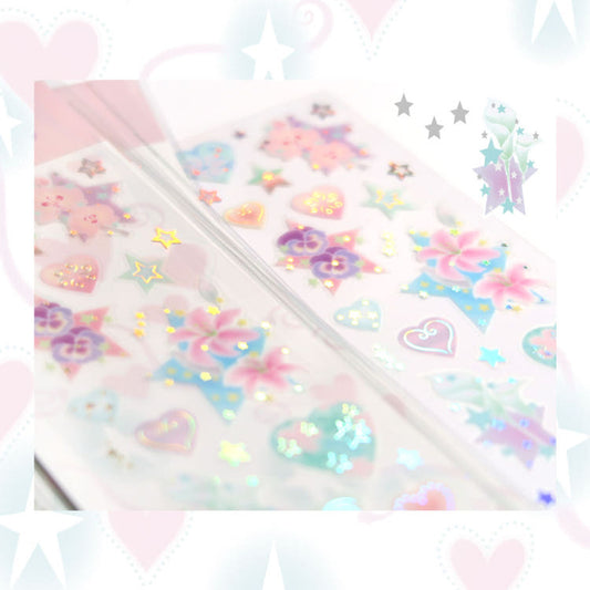 [St2krs] Flowery Mess Deco Sticker Sheet