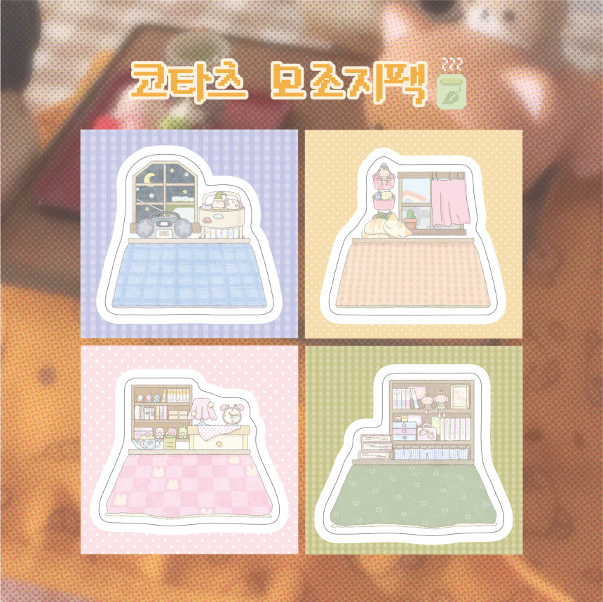 [Yaong Peace]  Kotatsu Memo Sticker Sheet Set