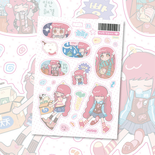 [Ricomaru] Fighting! Slow Coffee Angel Sticker Sheet