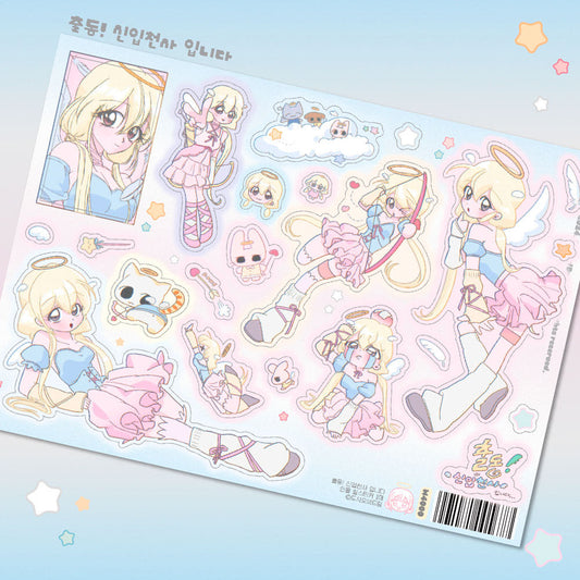 [Doci of Dreams] On Duty! Rookie Angel Character Sticker Sheet