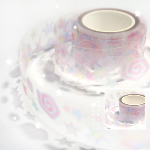 [Pearly Button] Trail Pop Kiss Cut Masking Tape