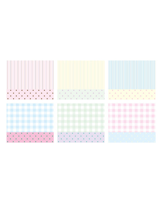 [Loverspickme] Stripe Memo Sticker Set