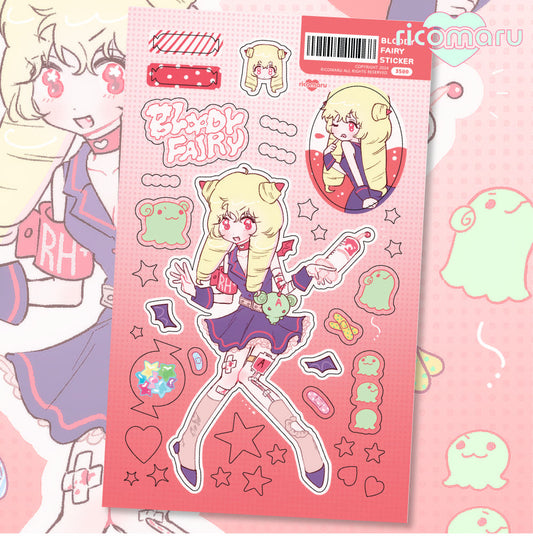 [Ricomaru] Bloody Fairy Sticker Sheet