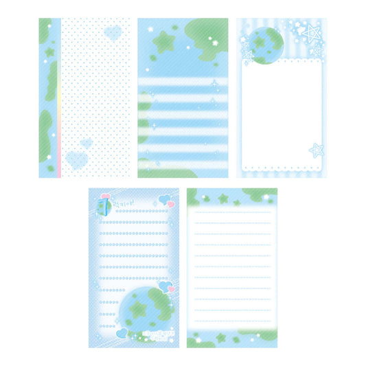 [Nevertheless] Long Memo Sticker Set – Earth