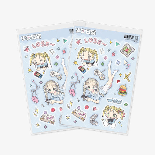 [Ugly Cute] A Girl's Daily Game Sticker Sheet