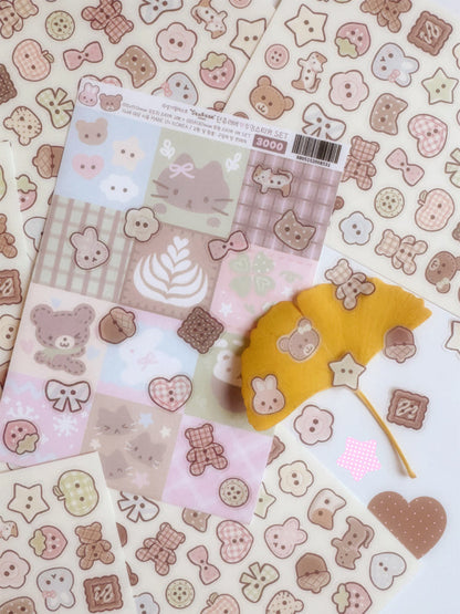 [Seolkee] Button Lover Clear Sticker Set