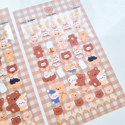 [My Mousse] Cozy Bear Deco Sticker Sheet