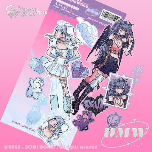 [Domi World] Angel x Devil Die Cut Sticker Pack