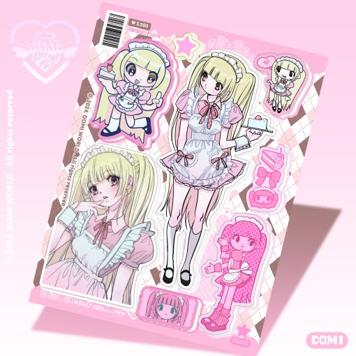 [Domi World] Blonde Maid Sticker Sheet