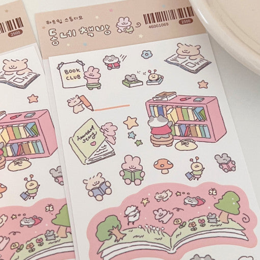 [Heart Sheep Studio] Neighborhood Library Deco Sticker Sheet