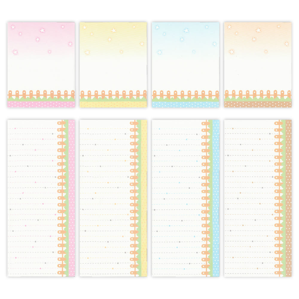 [A Scoop of P] Fence Memo Sticker Pack (2 Options)