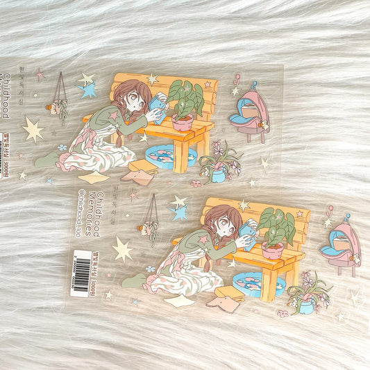 [Childhood Memories] Starlight Study Room Sticker Sheet