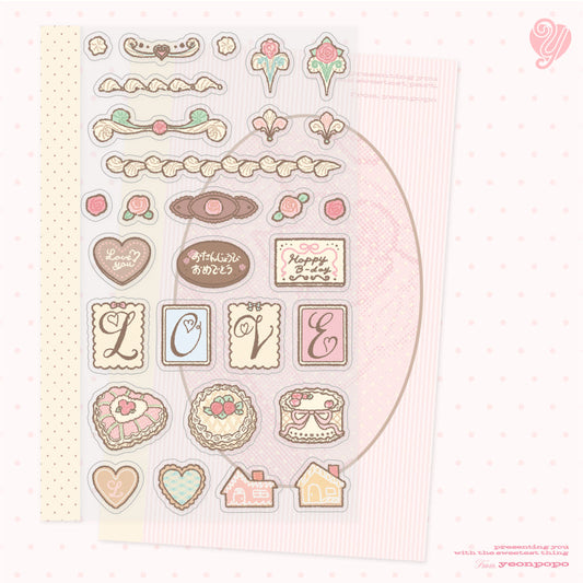 [Yeonpopo] Romantic Deco Sticker Sheet