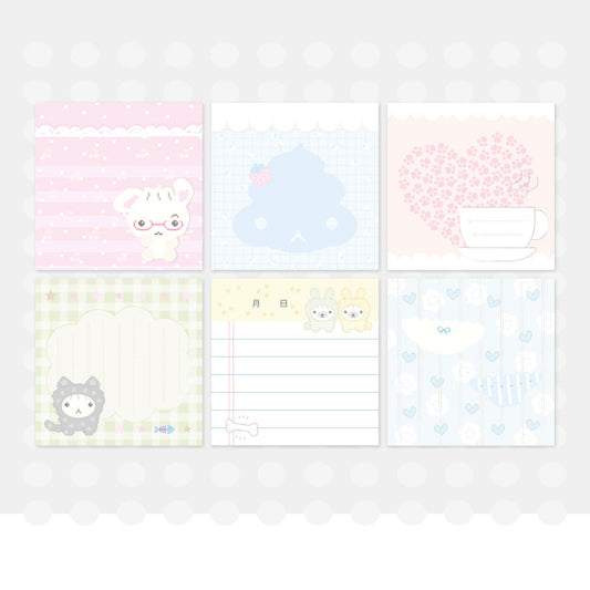 [Seok Sae Nal] Square Square Memo Sticker Pack (ver. 1)
