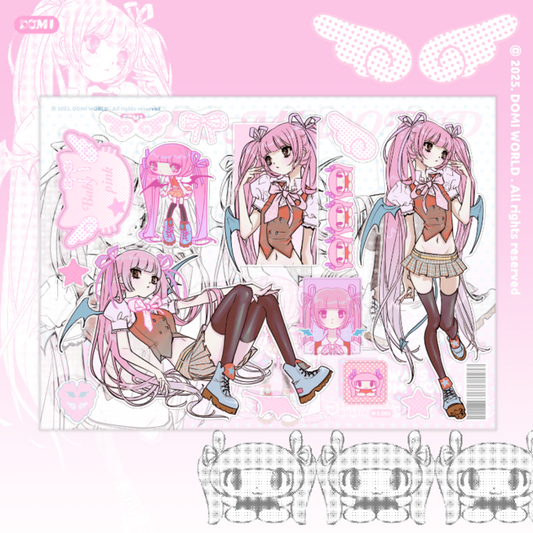 [Domi World] Baby Pink Sticker Sheet