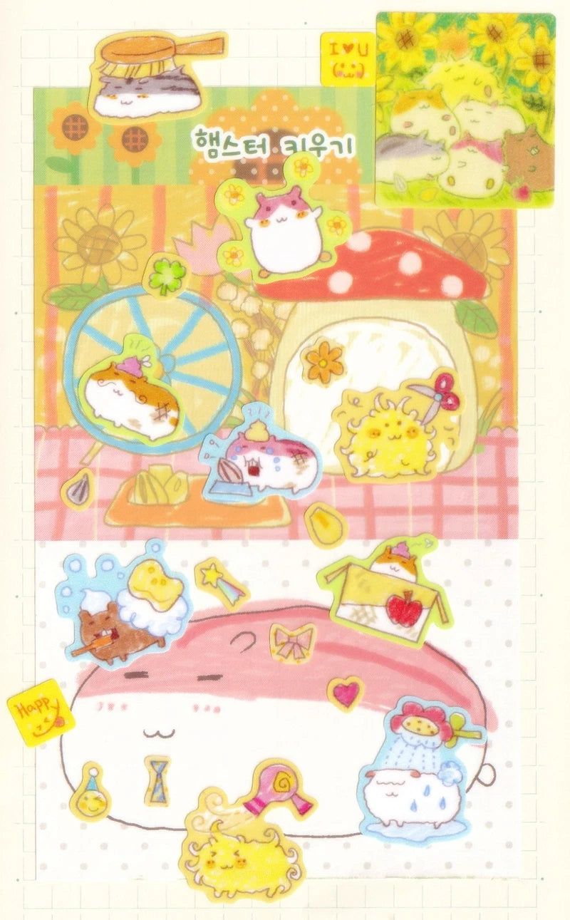 [Jal Ja] Raising a Hamster Sticker Sheet