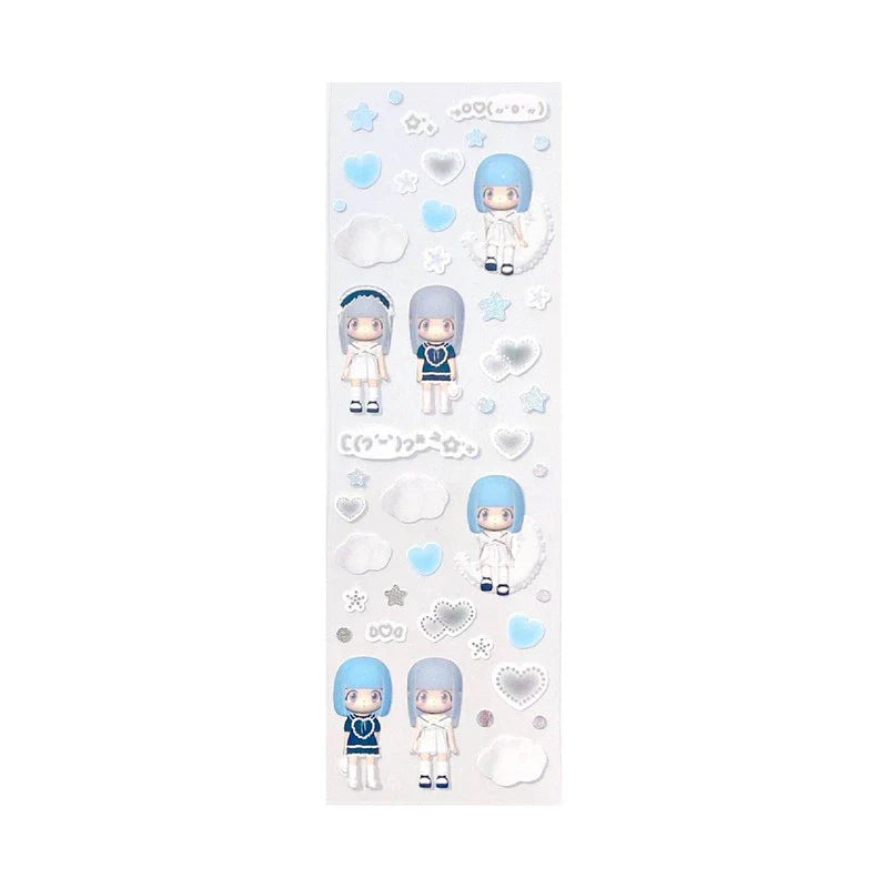 [Coral Tree] Baby Doll (Blue) Deco Sticker