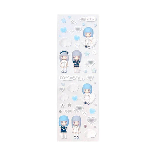[Coral Tree] Baby Doll (Blue) Deco Sticker