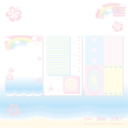 [Pearly Button] A6 Summer Vacation Refill Set (~30 sheets)