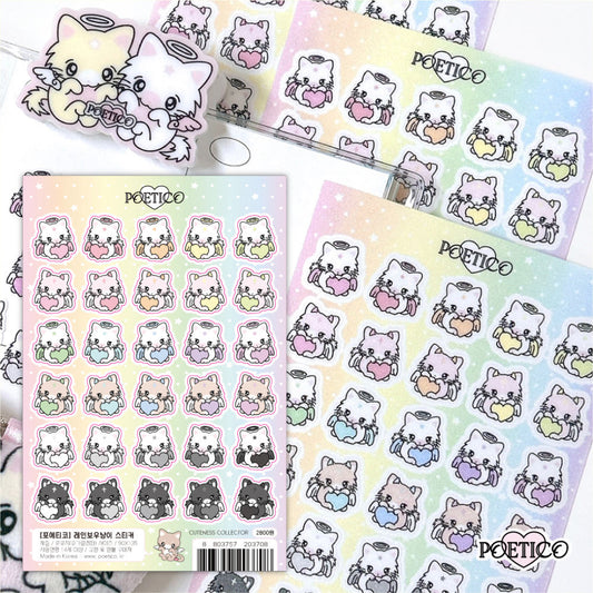 [Poetico] Rainbow Cat Sticker Sheet