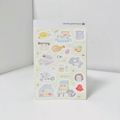 [Seok Sae Nal] Children's Meal Deco Sticker Sheet