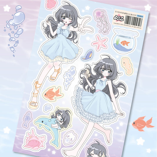 [Doci of Dreams] Wave Girl Character Sticker Sheet