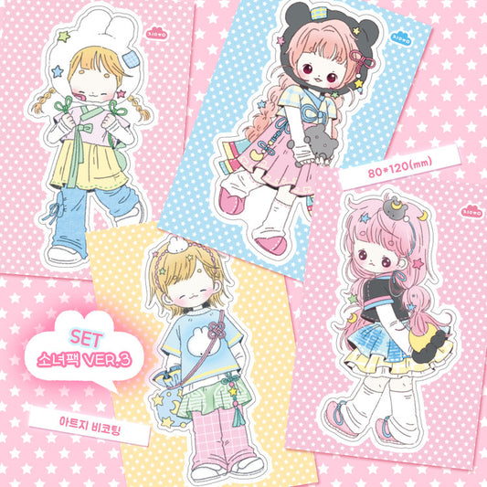 [Jeeyoom] Girl Ver. 3 Sticker Set