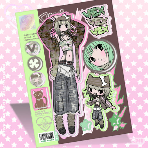 [Domi World] Camo (Vex Vex Vex) Kiss Cut Sticker Sheet