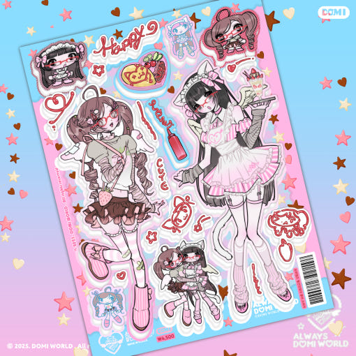 [Domi World] Love Red Glasses Sticker
