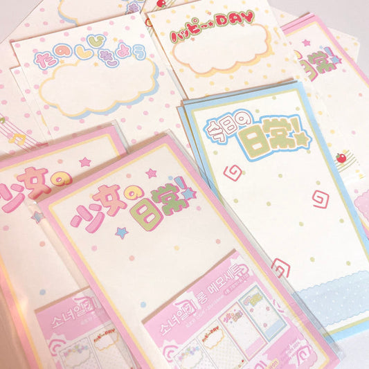 [Love Things] Girl’s Diary Long Memo Sticker Set