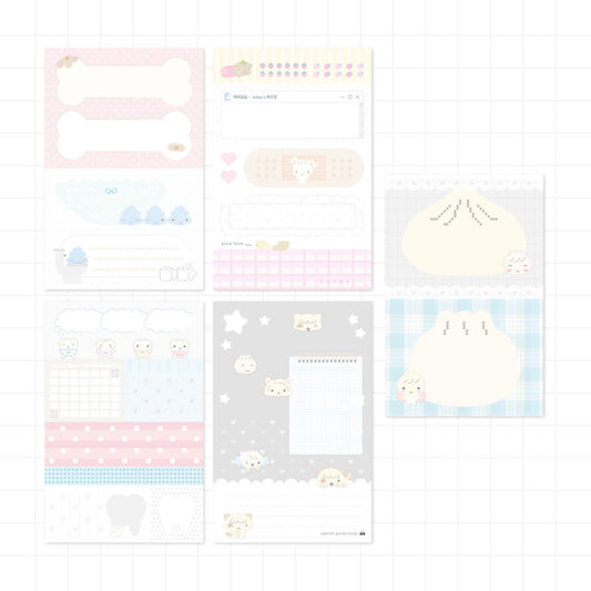 [Seok Sae Nal] Square Square Memo Sticker Pack (ver. 2)