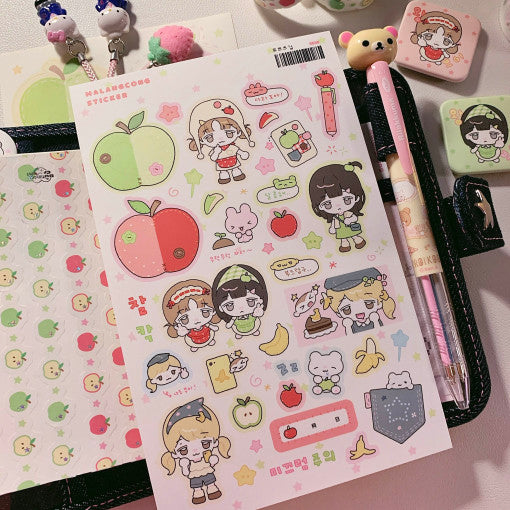 [Malangcong] Fruit Girl Seal Sticker