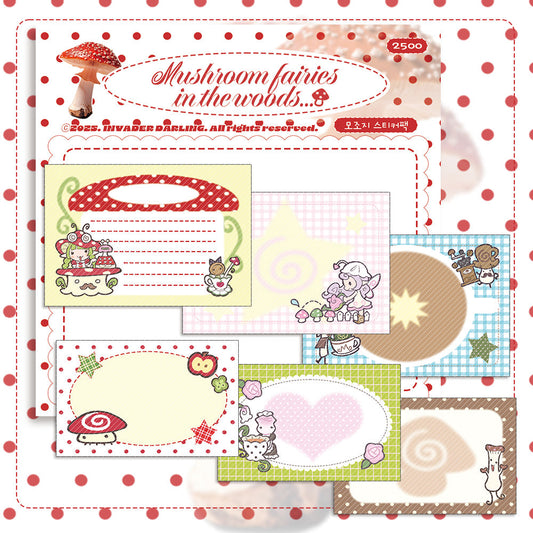 [Invaderdarling] Piggy Love Girls Club Memo Sticker Set (Ver. Red)