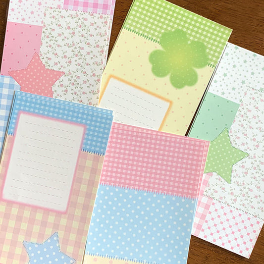 [Pink Rue] Patchwork Garden Memo Sticker Pack