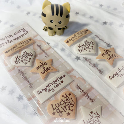 [Cherish 203] Sweet Topper Deco Sticker Sheet