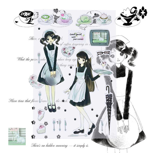 [Chachaqwertyui] Vintage Shop Sticker Sheet