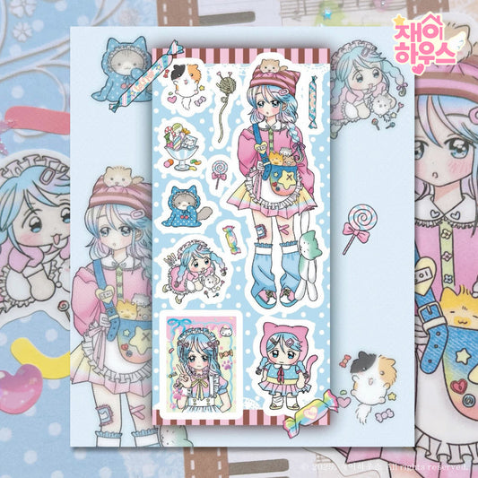 [Jaei House] Candy Maid Sticker Sheet