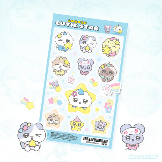 [Snooze Kittens] Cutie Star Sticker Sheet