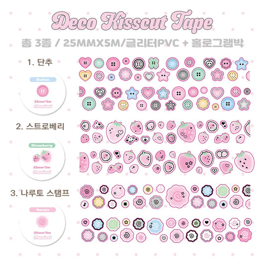 [Hipromland] Glitter Deco Kiss Cut Tape (3 Options)