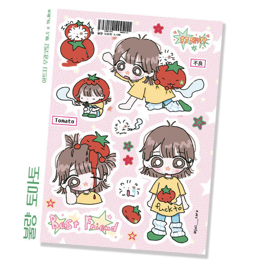 [Jal Sara] Bad Tomato Sticker Sheet