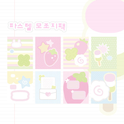 [Yaong Peace] Pastel Memo Sticker Sheet Set
