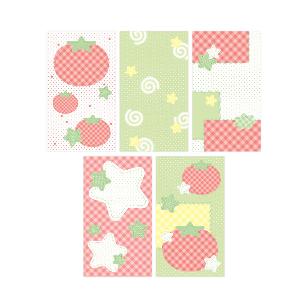 [Nevertheless] Long Memo Sticker Set – Tomato