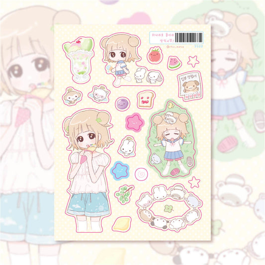 [Ricomaru] Hinariko Club Snack Time Sticker Sheet
