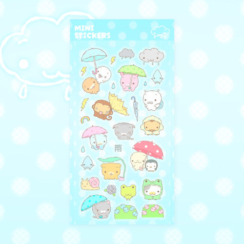 [Pobe Store] Raindrop Walk Sticker Sheet