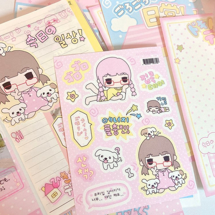 [Love Things] Girl Stay-at-Home Day Sticker Sheet