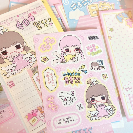 [Love Things] Girl Stay-at-Home Day Sticker Sheet