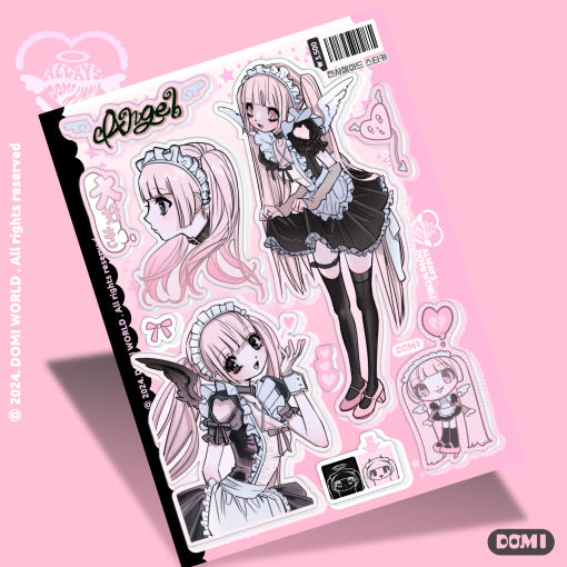 [Domi World] Angel Maid Sticker Sheet