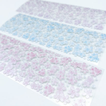 borahstudio Pastel Mini Flowers In Bloom - Forget Me Not Collection